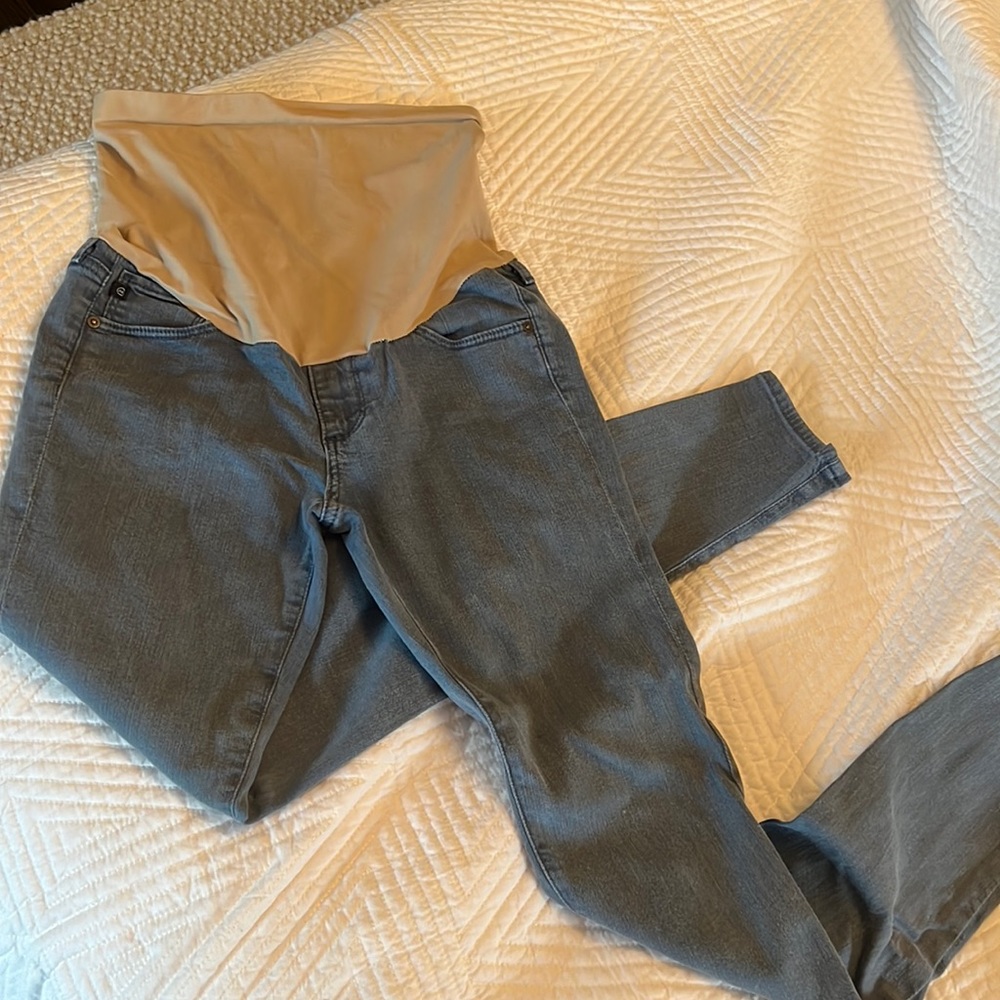 AG Stretch Maternity Straight Leg Jeans